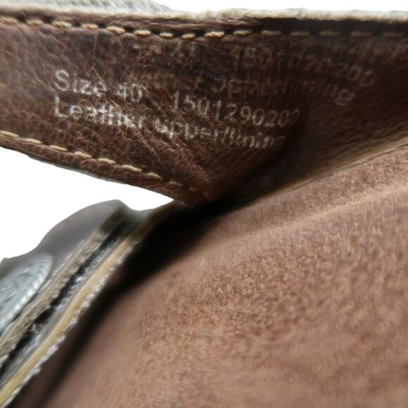 Dansko Shoes Womens 40 Sandals Janie Slip On Metallic Leather Adjustable Straps - Picture 14 of 16